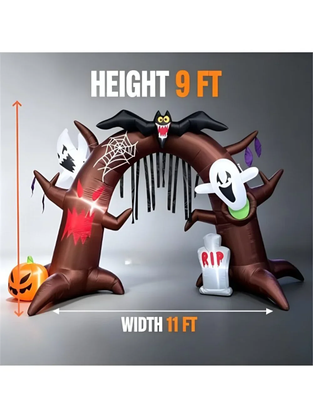 9FT Gaint Halloween Inflatable Outdoor Decorations Halloween Gateway Arch